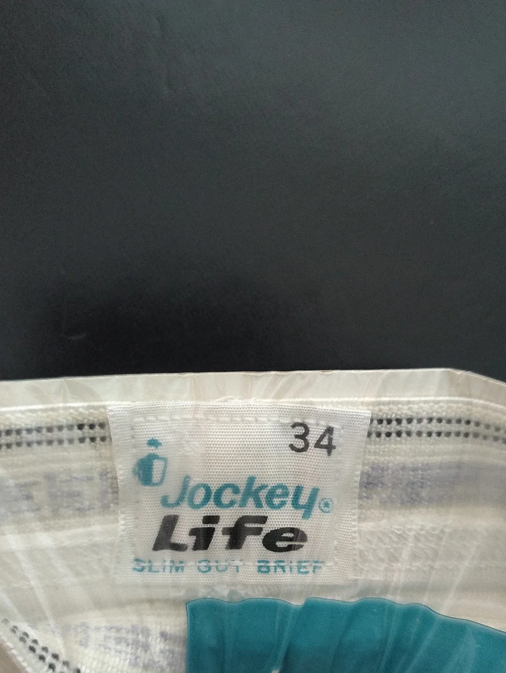 1968 VTG Jockey Life Lo Rise Slim Guy Men Brief WHITE -100% Cotton -Size 34 NOS